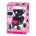 Pram Dolls -  Twin Star with Pink Hearts - Bayer